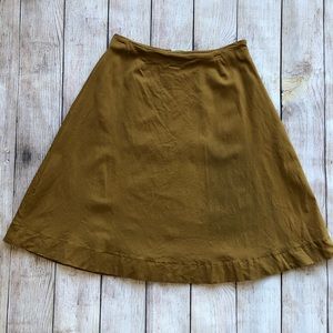 3/$10, 4/$12, 5/$14, 6/$16 Lime Brand skirt bronze/mustard color size large